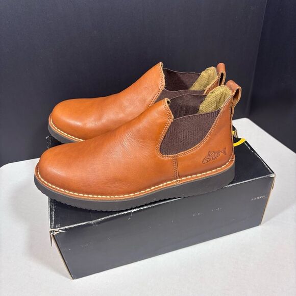 Chinook Work Romeo II Heritage Tan Leather Slip-On Shoe NEW in box Size 10 - Picture 7 of 15